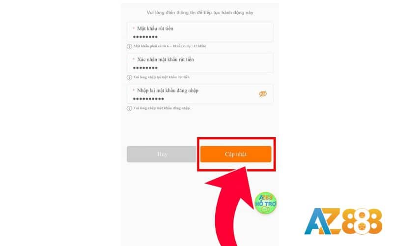 Thêm mật khẩu rút tiền trước khi giao dịch Thêm mật khẩu rút tiền trước khi giao dịch
