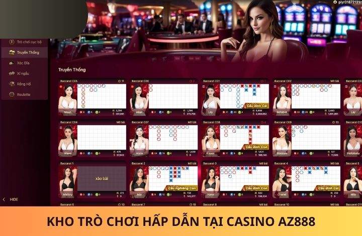 Các trò chơi hấp dẫn tại Casino AZ888 Các trò chơi hấp dẫn tại Casino AZ888