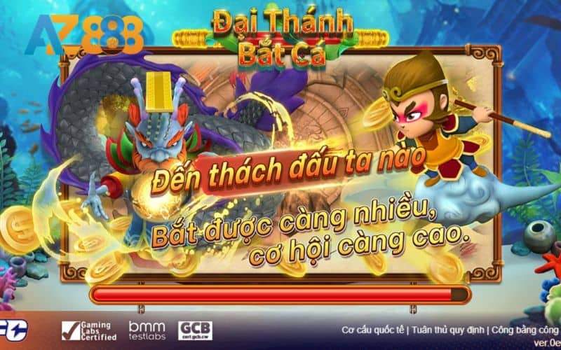 Đại thánh bắn cá là trò chơi bắn cá đổi thưởng tại AZ888